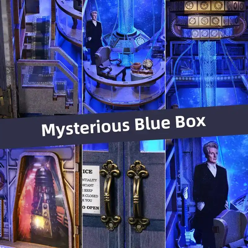 Doctor Who - Mysterious Blue Box TARDIS DIY Book Nook Kit