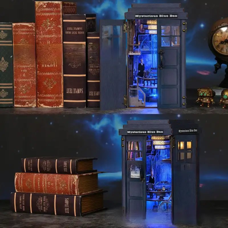Doctor Who - Mysterious Blue Box TARDIS DIY Book Nook Kit