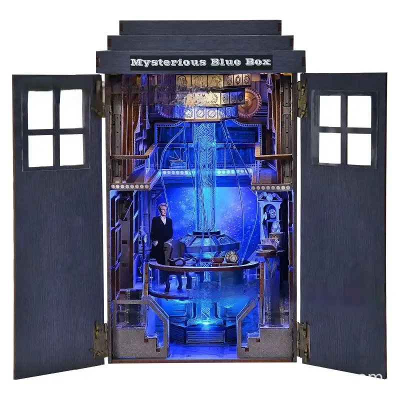 Doctor Who - Mysterious Blue Box TARDIS DIY Book Nook Kit