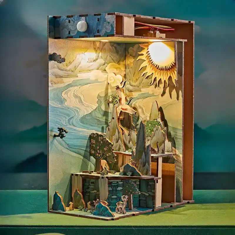Legends of Shanhai - Ancient Beasts & Deities Chinese Mythology DIY Book Nook Kit