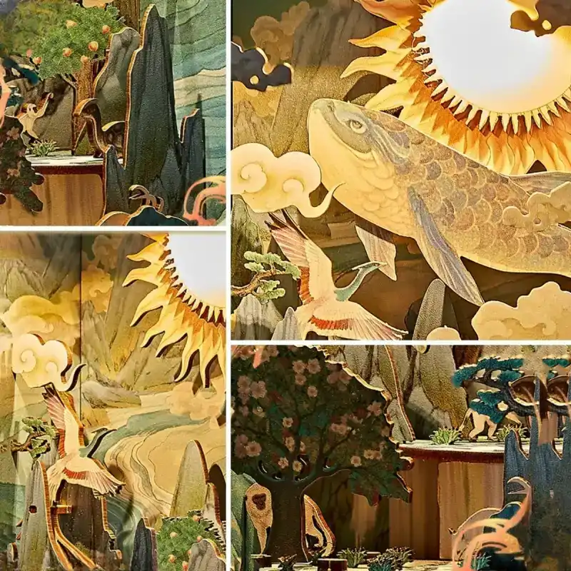 Legends of Shanhai - Ancient Beasts & Deities Chinese Mythology DIY Book Nook Kit
