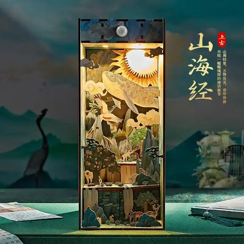 Legends of Shanhai - Ancient Beasts & Deities Chinese Mythology DIY Book Nook Kit