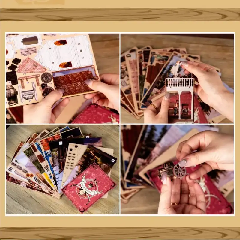 Wild Western Town Cowboy Junction DIY Book Nook Kit