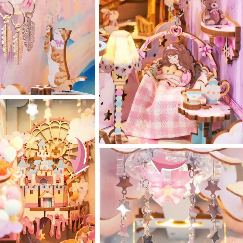 Sweet Dreamland Starry Wonderland Princess'Funfair Book Nook Kit