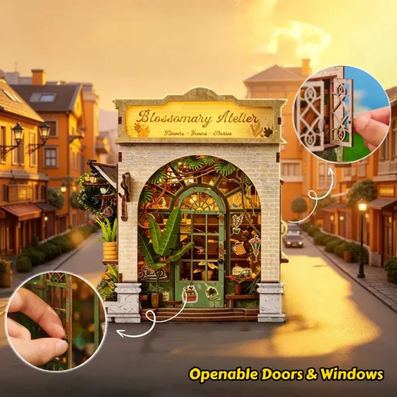 Floral Whisper - Openable Doors DIY Miniature House Kit