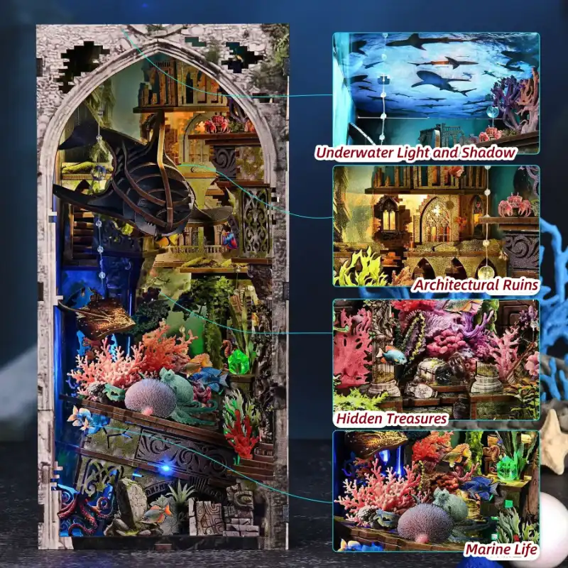 Atlantis: The Lost City – Underwater World DIY Book Nook Kit
