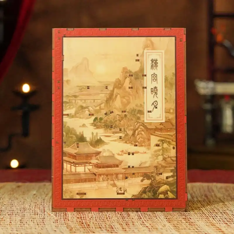 Han Palace at Dawn – National Museum of China – Drum-Beating Comic Figurine DIY Book Nook Kit
