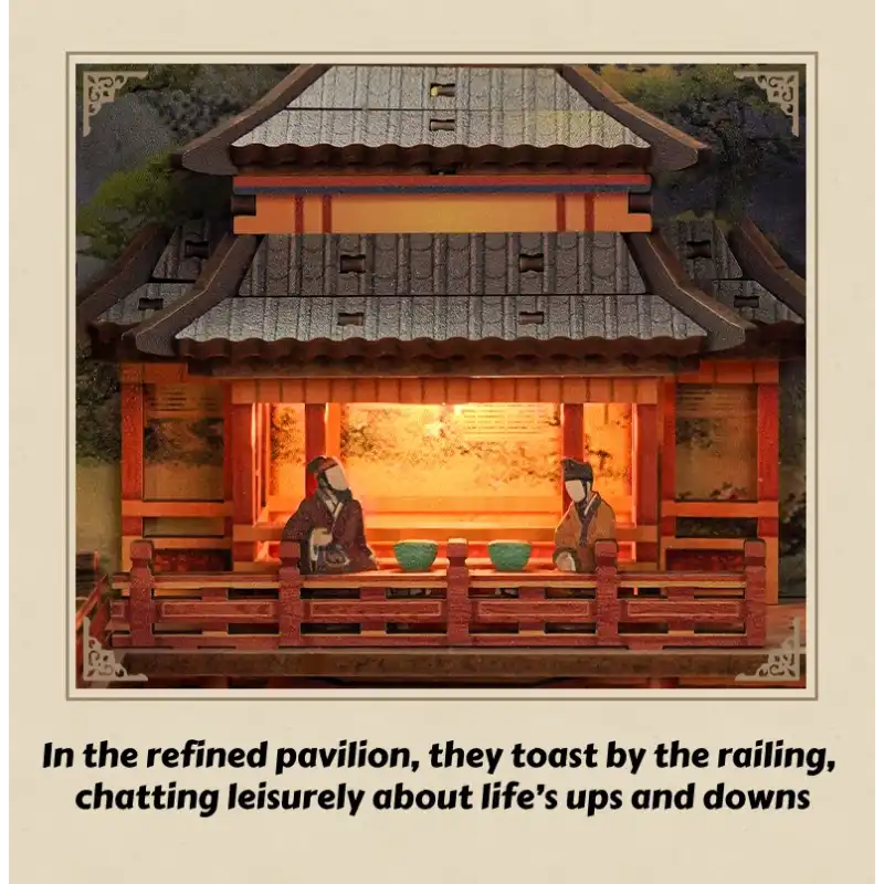 Han Palace at Dawn – National Museum of China – Drum-Beating Comic Figurine DIY Book Nook Kit