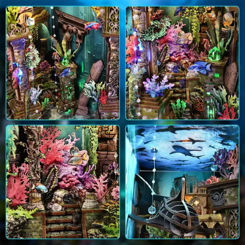 Atlantis: The Lost City – Underwater World DIY Book Nook Kit