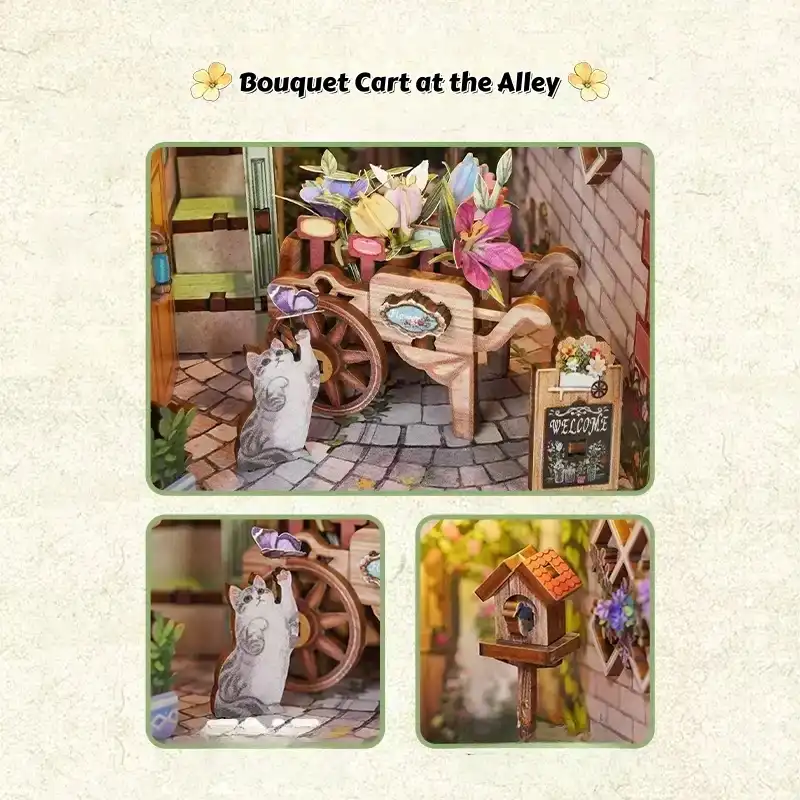 The Alley Flower Shop DIY Book Nook Kit