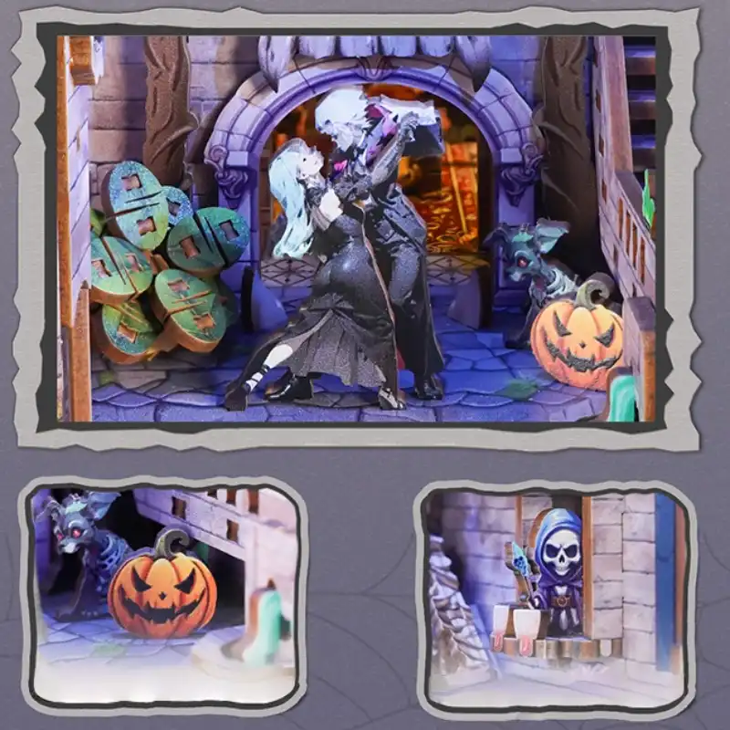 Monster Carnival Double-Sided Scene Design DIY Book Nook Kit