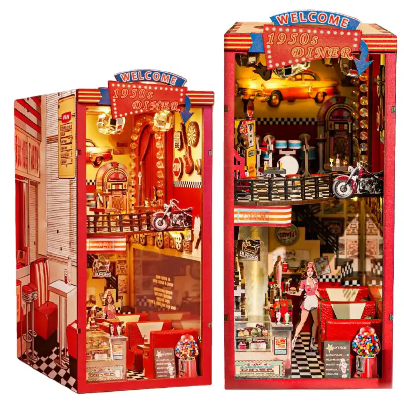 1950s Retro American Diner DIY Book Nook Kit