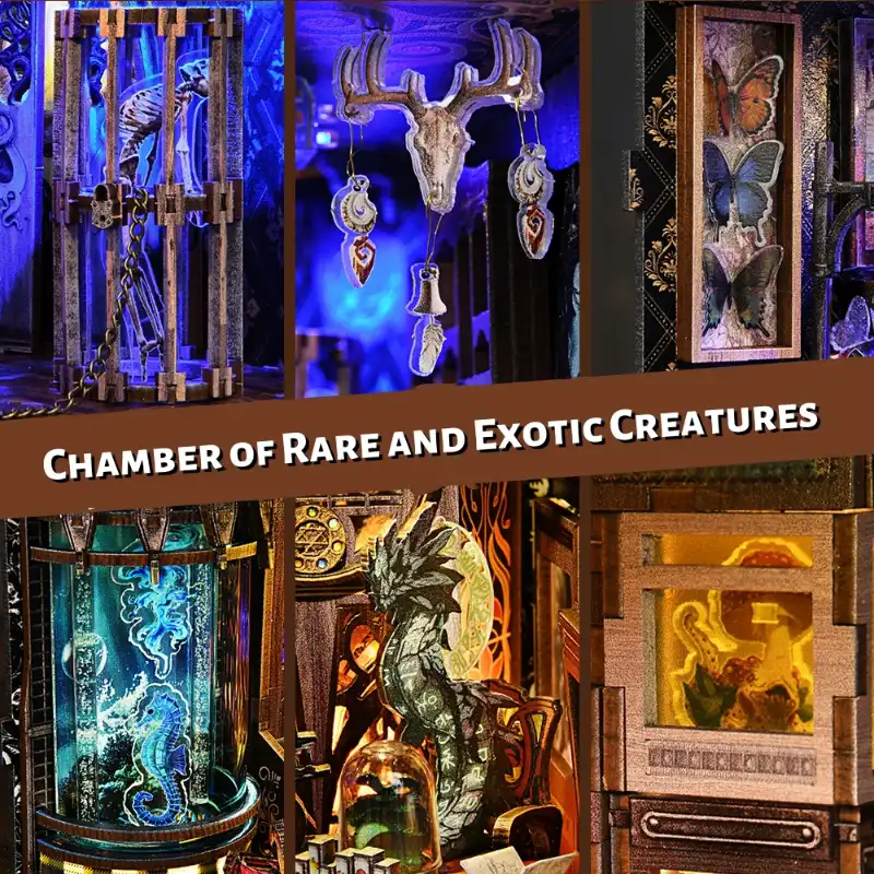 Chamber of Exotic Beasts DIY Book Nook Kit