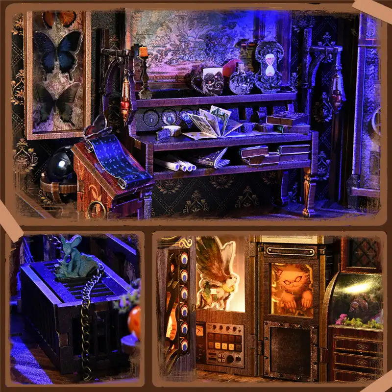 Chamber of Exotic Beasts DIY Book Nook Kit