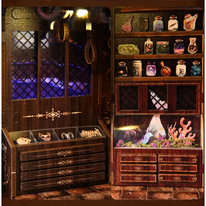 Chamber of Exotic Beasts DIY Book Nook Kit