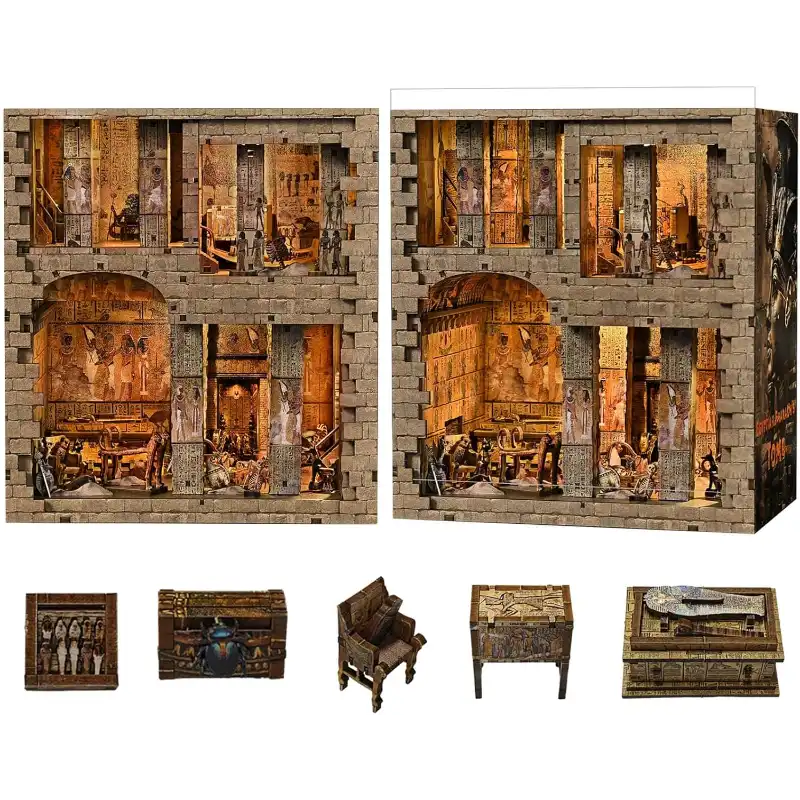 Tutankhamun Egyptian Pharaoh's Tomb DIY Book Nook Kit