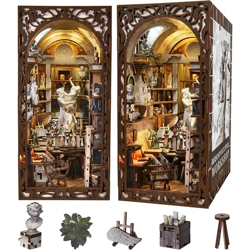 Bernini's Workshop Art Sculpture Studio DIY Book Nook Kit