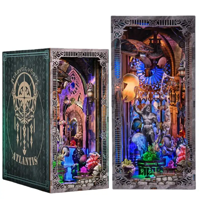 Atlantis: Temple of Poseidon, God of the Sea – Underwater World DIY Book Nook Kit
