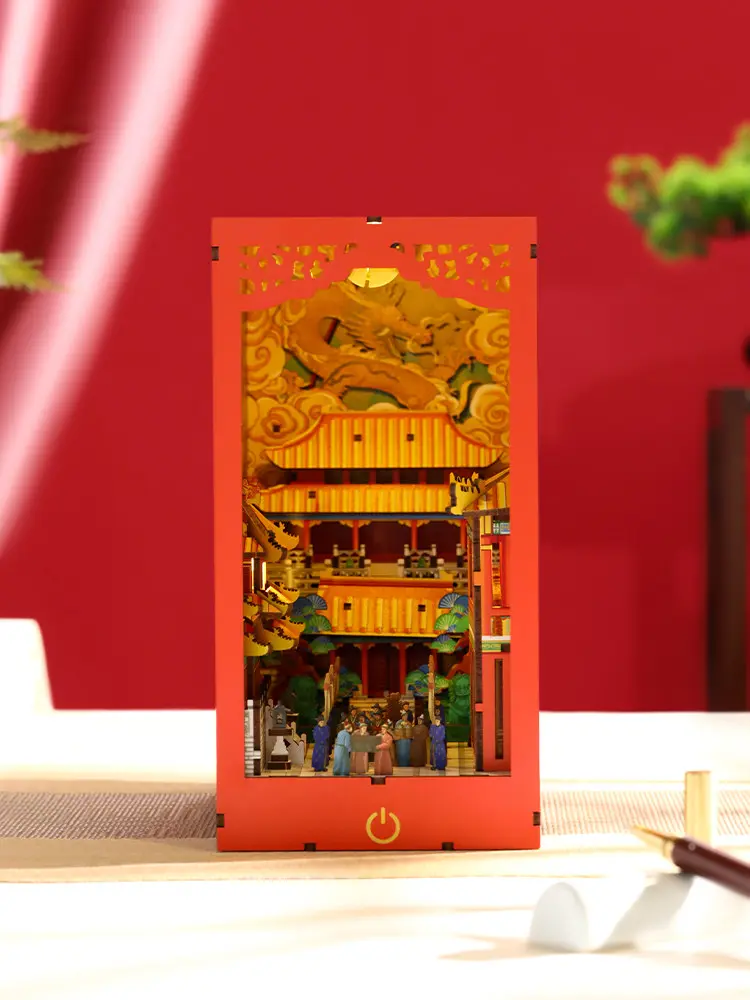 Tribute of Ten Thousand Nations -Taihe Temple in the Forbidden City DIY Book Nook Kit