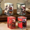 KINGSTORA Cultural Story Worlds DIY Book Nook Series – Miniature Architectural Bookend Kits Inspired by Chinese Classical Literature, Myths & Aesthetic Scenes