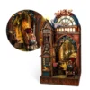 Enchanted Railway Station Book Nook – Magical Train Platform Diorama with Hidden Fantasy World