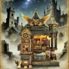 Mystical Academy Diorama Owlery Owl Post DIY Mechanical Music Model Kit