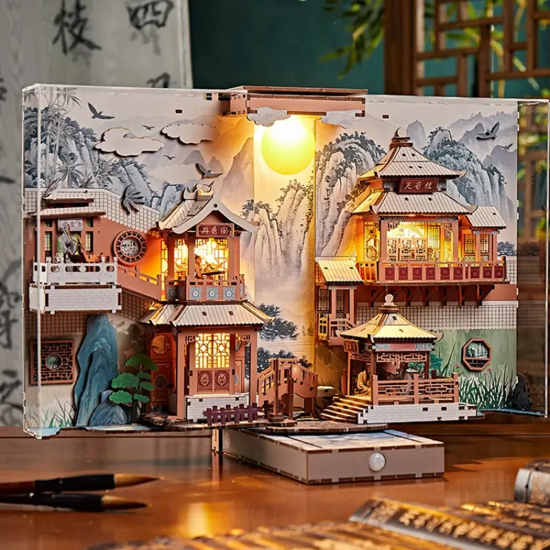Qin Qi Shu Hua – Chinese Four Arts DIY Book Nook Kit