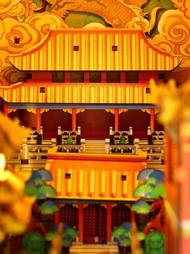 Tribute of Ten Thousand Nations -Taihe Temple in the Forbidden City DIY Book Nook Kit