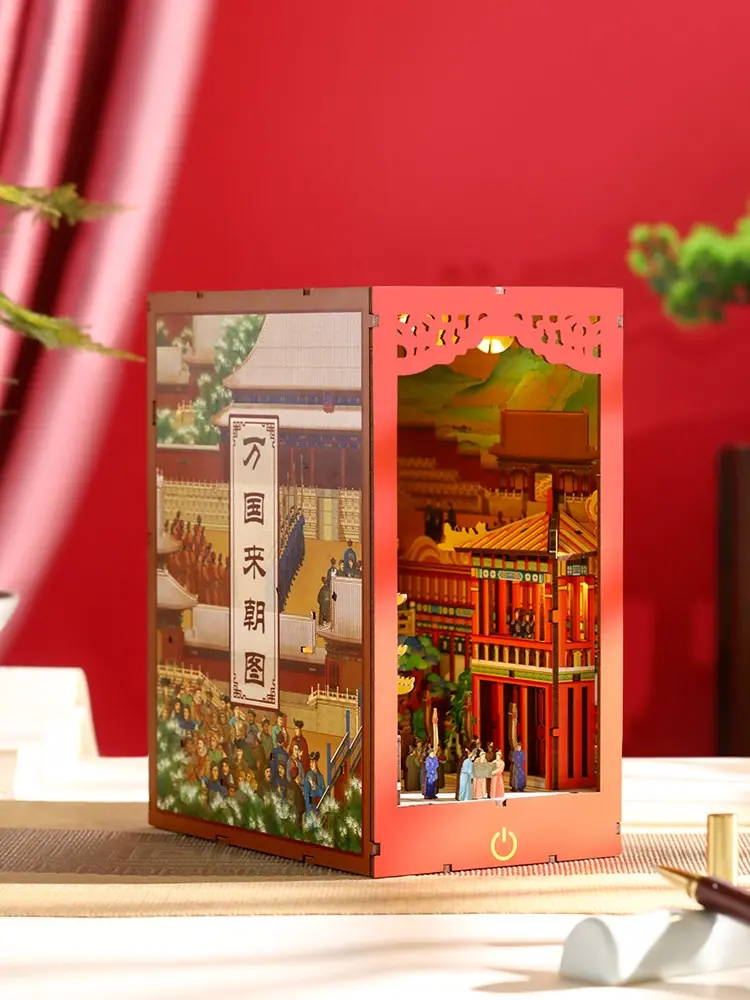 Tribute of Ten Thousand Nations -Taihe Temple in the Forbidden City DIY Book Nook Kit