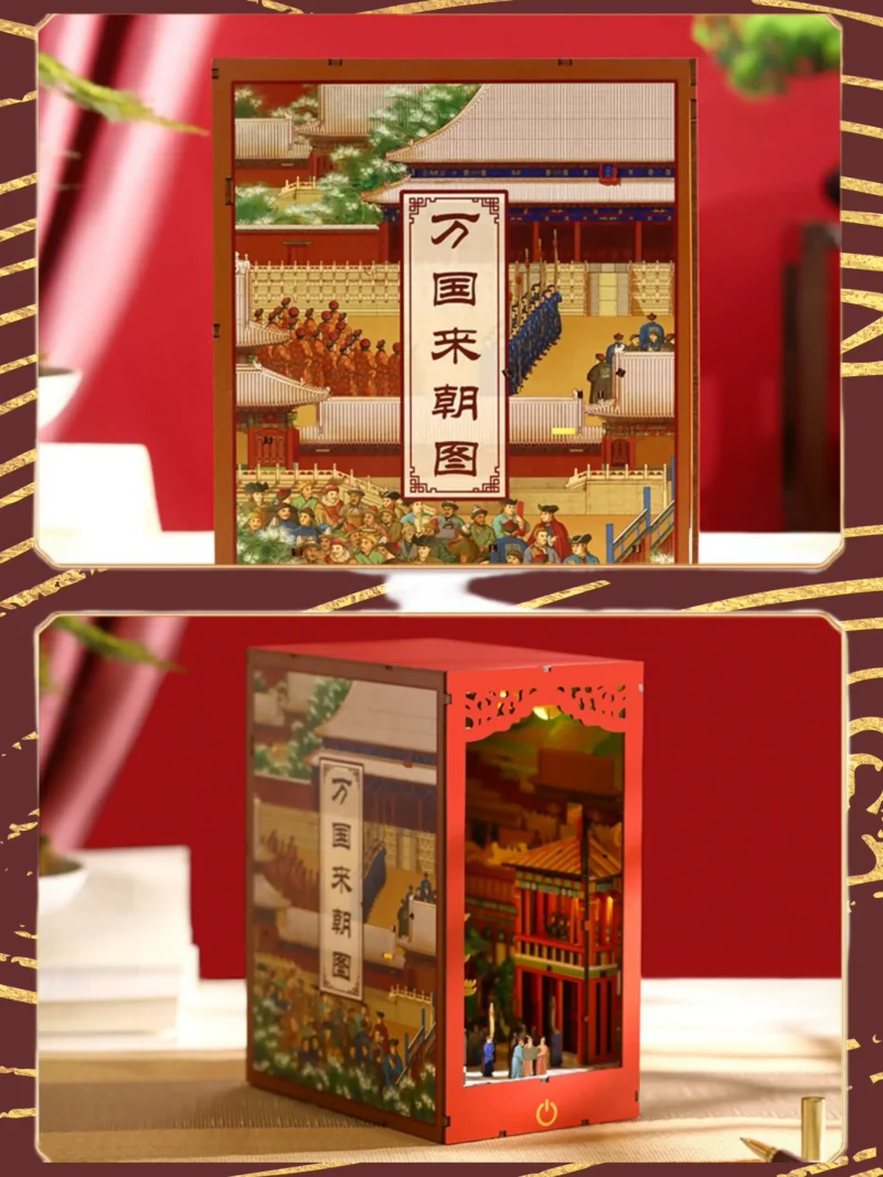 Tribute of Ten Thousand Nations -Taihe Temple in the Forbidden City DIY Book Nook Kit