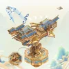 Wind Voyager - Chinese Style Steampunk Airship Model DIY Assembly 3D Puzzle Music Box Kit