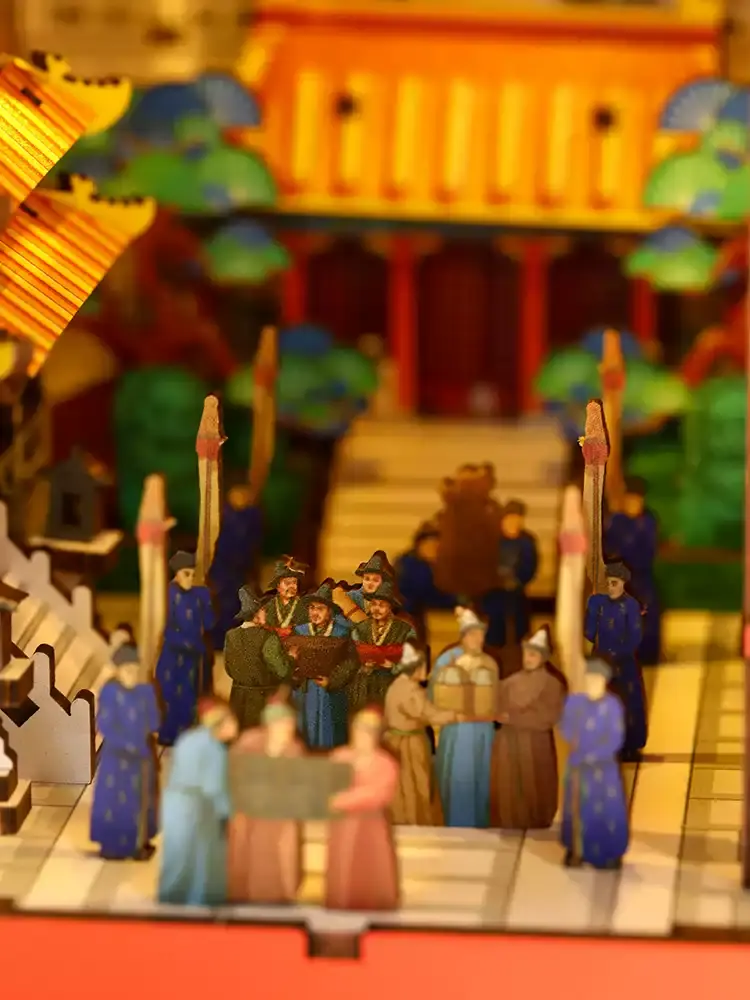 Tribute of Ten Thousand Nations -Taihe Temple in the Forbidden City DIY Book Nook Kit