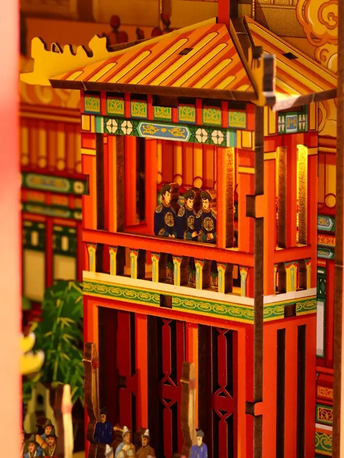 Tribute of Ten Thousand Nations -Taihe Temple in the Forbidden City DIY Book Nook Kit
