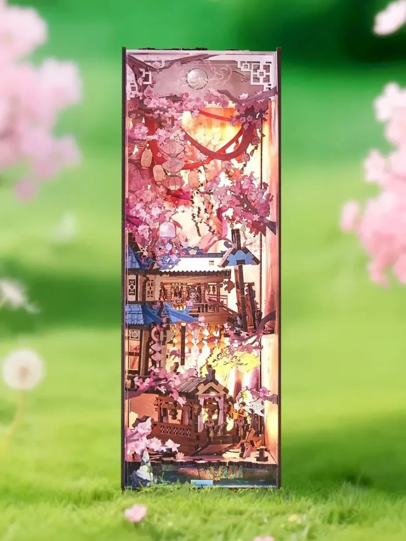 Spring Harmony & Bright Scenery Chinese Style DIY Book Nook Kit
