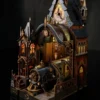 Magic Express Train Platform – Fantasy Railway Diorama DIY Kit with Mini Moving Train