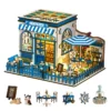 Santorini Seaside Café DIY Dollhouse Kit
