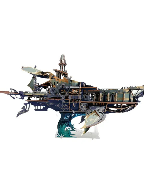 100000001155_副本 Whale Ark of the Universe Movable Wings & Whale Sound Spaceship DIY Assembly 3D Puzzle