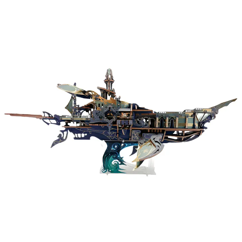 Whale Ark of the Universe Movable Wings & Whale Sound Spaceship DIY Assembly 3D Puzzle