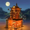 Yubaba's Bathhouse Spirited Away Natural Wood Color 3D Puzzle