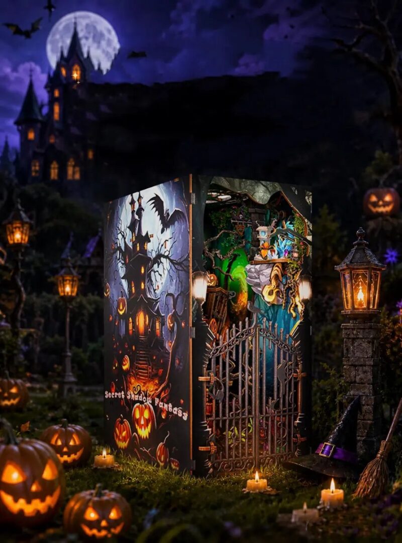 Secret Shadow Fantasy Halloween Theme DIY Book Nook Kit
