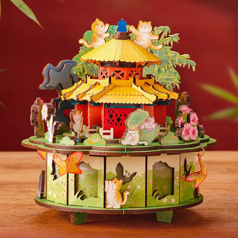 Chinese Traditional Art DIY Museum Inspired Music Box Kit Series