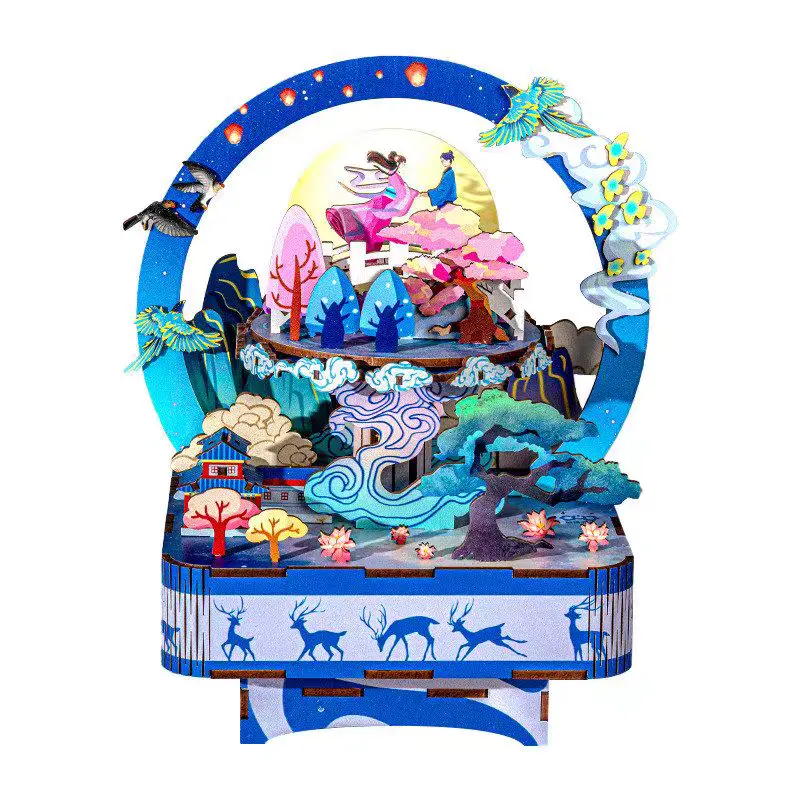Chinese Traditional Art DIY Museum Inspired Music Box Kit Series