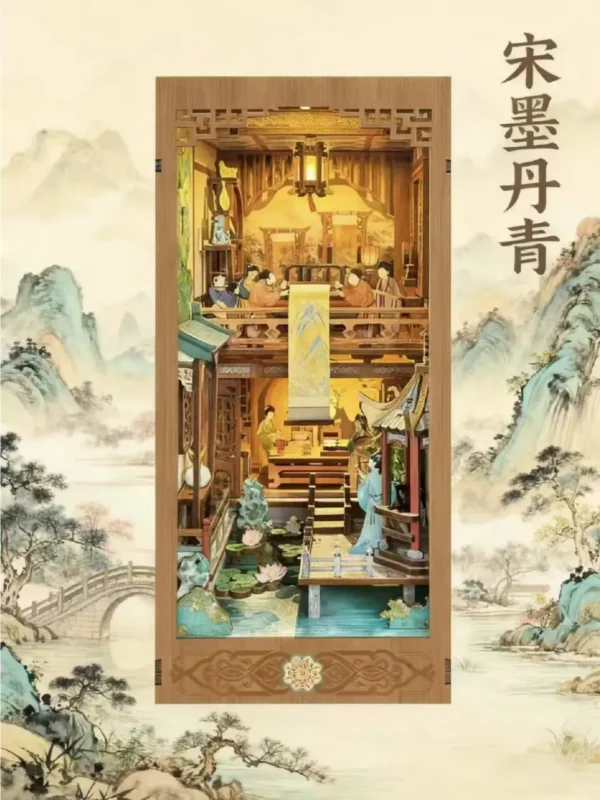 Ancient Chinese Song Dynasty Ink and Colors DIY Book Nook Kit