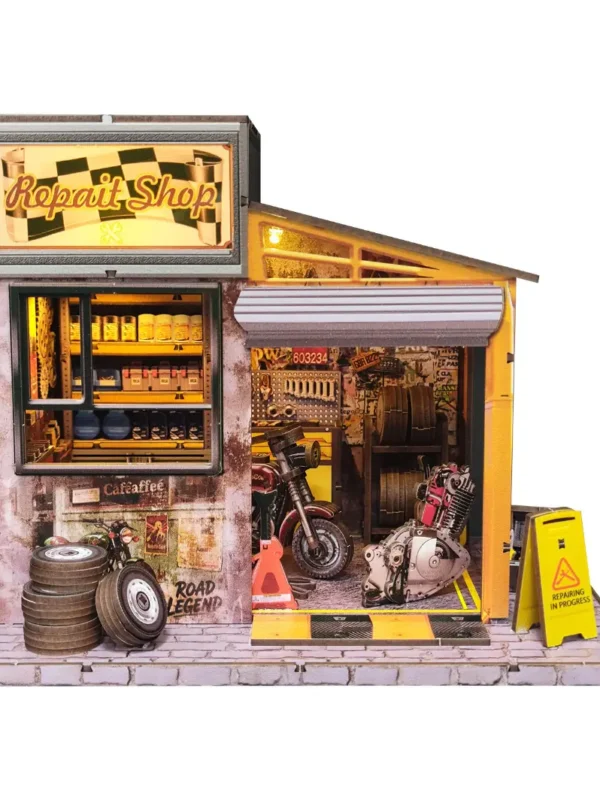 10001 (2) Motorcycle Workshop DIY Model Kit