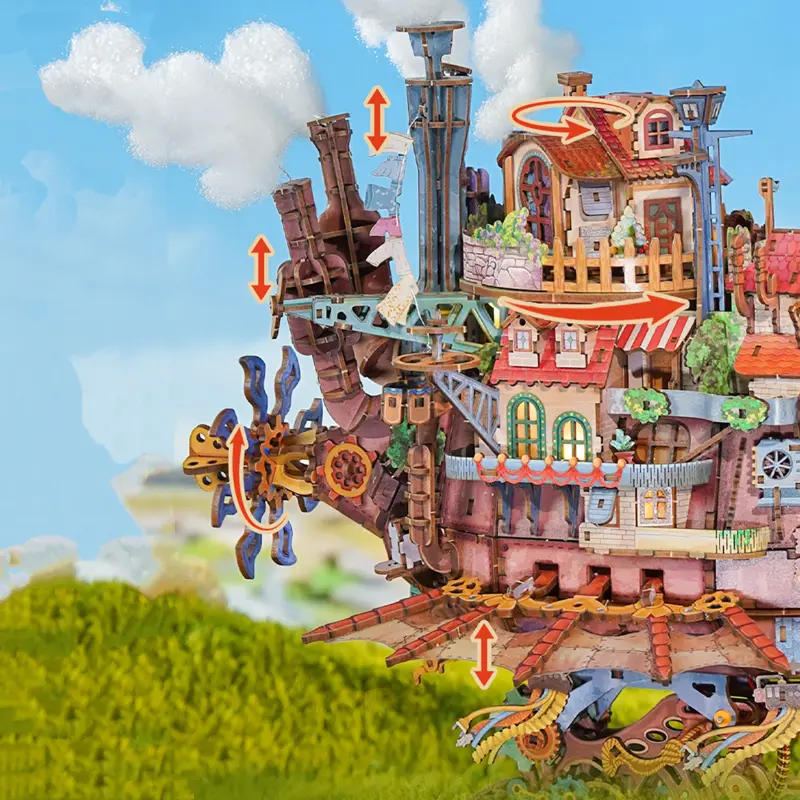 Wandering Castle DIY Transmission Assembly Model with Music