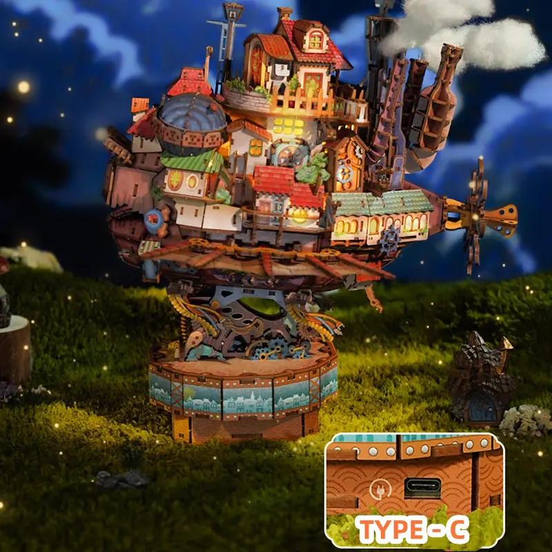 Wandering Castle DIY Transmission Assembly Model with Music