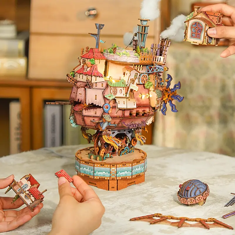 Wandering Castle DIY Transmission Assembly Model with Music