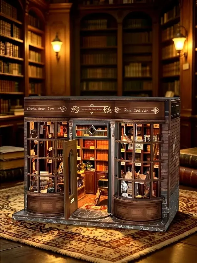 Hogston Bookstore Book Nook DIY Craft Kit