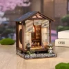 Traditional Japanese Miniature House Moss Garden DIY  Mini Book Nook Kit
