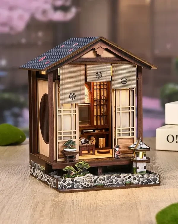 _1_激光拼图玩具厂家(新越)_来自小红书网页版 (1) Traditional Japanese Miniature House Moss Garden DIY Mini Book Nook Kit